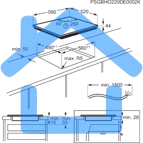 Индукционная варочная поверхность Electrolux EIS62453 черный-3