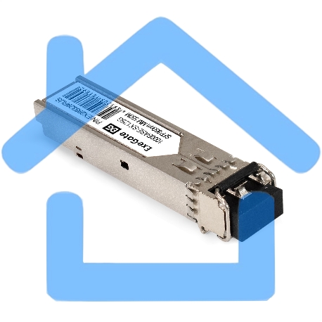 Трансивер SFP EXT-1G-MM850-LC2-550M (1000Base-SX для многомодового оптического кабеля, 1,25 Гбит/с, Tx:850/Rx:850 нм, до 550 м, разъем Duplex LC)-1