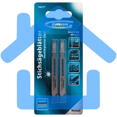 Полотна для электролобзика по металлу, 2 шт.( 3111 - T118A ) Gross