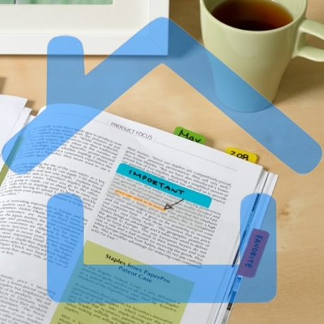 Закладки самоклеящиеся, разделители пластиковые Stick`n 21359 37x50мм, 3 цвета в упаковке, 10 листов, на линейке с цветным краем, европодвес