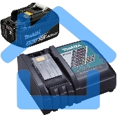 Аккумулятор Makita 191A25-2 /+з\у, DC18RC-1шт(б\зар)+BL1830B-1шт,18В,3.0Ач,Li-ion,кор