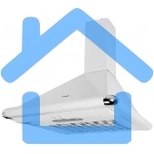 Вытяжка каминная Elikor Сатурн 60П-180-В1Л белый/хром, 60 см, 180 куб. м/ч, 48 дБ