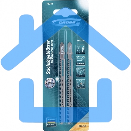 Полотна для электролобзика по дереву, 2 шт. ( 3180 ) Gross-1