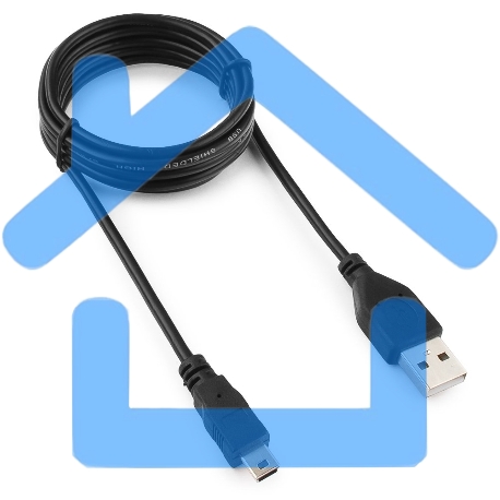 Кабель Гарнизон Кабель USB 2.0, AM/miniBM 5P, 1.8м, пакет (GCC-USB2-AM5P-1.8M)