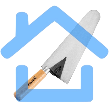 Кельма бетонщика стальная, 200 мм, деревянная ручка Sparta-4