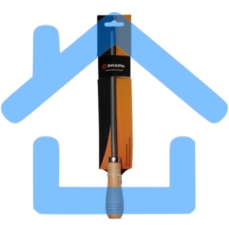 Напильник 200 мм плоский деревянная рукоятка