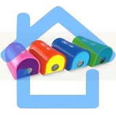 Точилка для карандашей ручная Deli E0545, 1 отверстие, пластик, ассорти