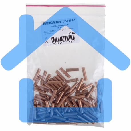 Гильза ГМ 4-3 (4 мм² - Ø 3 мм) (в упак. 10 шт.) Rexant-1