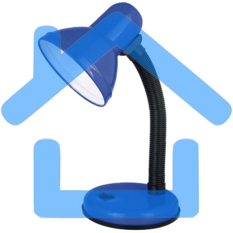 Светильник UF-301P С06 настол. 230В 60Вт син. Ultraflash 12369