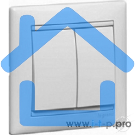 Электроустановочные изделия Legrand Legrand 774408 Переключатель 2напр 2клав 10A Valena белый-4