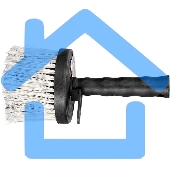 Кисть-макловица круглая, искусст. щетина, пластмас. корпус, пластмассовая ручка MTX