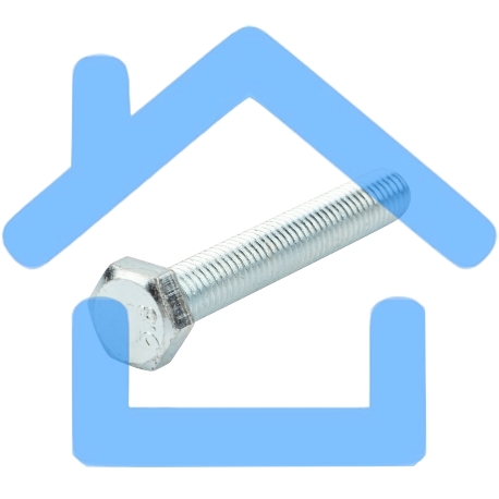 Болт шестигранный KRANZ DIN 933, 8х55, короб (20 шт./уп.)