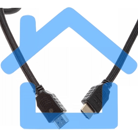 Кабель аудио-видео Cactus CS-HDMI.2-2 HDMI (m)/HDMI (m) 2м. Позолоченные контакты черный-1