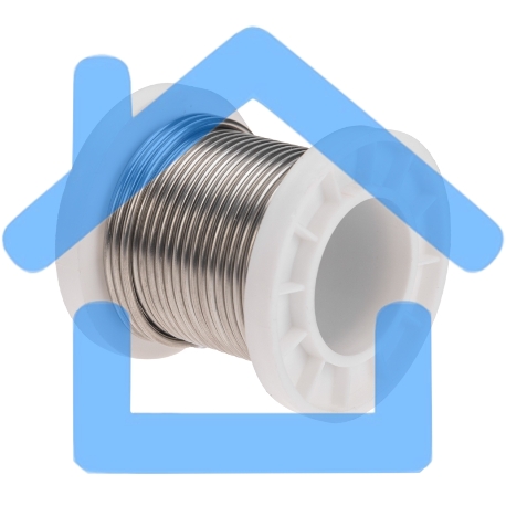 Припой ПОСу 95-5, 100г, Ø2мм, (олово 95%, сурьма 5%), бессвинцовый, ГОСТ 21931-76, катушка Rexant-3