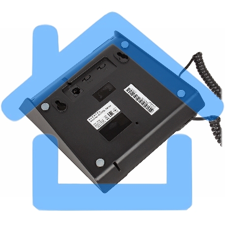 Телефон проводной Alcatel T56 черный АОН, Display, Flash, Recall, Wall mt.-1