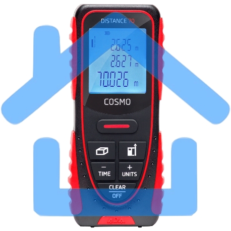 Дальномер лазерный ADA Cosmo 7070м ±1.5мм 2хААА/1.5В
