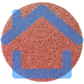 Круг абразивный Matrix на ворсовой подложке под 