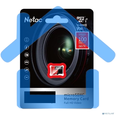 Флеш карта MicroSD card Netac P500 Extreme Pro 128Gb, retail version w/o SD adapter-12