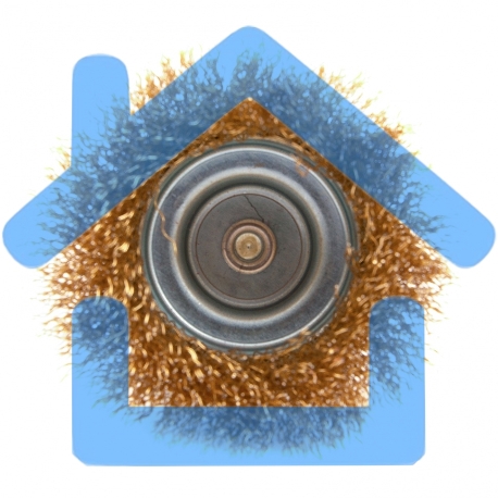 Щетка для дрели, 75 мм, 