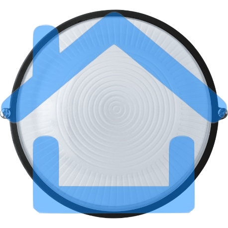 Светильник ЛОН 94 811 NBL-R1-60-E27/BL 1х60Вт E27 IP54 (аналог НПБ 1301 черн. круг 60Вт) Navigator