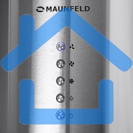 Вытяжка островная Maunfeld Lee Light Isla 35 нержавеющая сталь, 35.15 см, 1050 куб. м/ч, 63 дБ-9