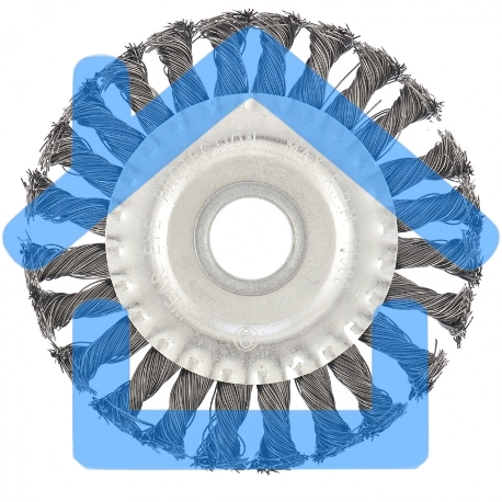 Щетка СИБРТЕХ для УШМ 125 мм, посадка 22,2 мм, плоская 746327-1