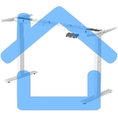 Подстолье Cactus CS-EDLF-WT каркас белый