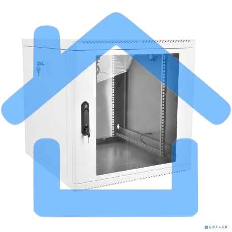 Шкаф настенный ЦМО ШРН-М-9.650 9U 600x650мм пер.дв.стекл съемные бок.пан. 50кг серый-2