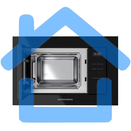 Встраиваемая микроволновая печь Kuppersberg, High-Tech, 20 л, гриль, 5 уровней мощности, 8 автоматических программ, многофункциональный таймер, размораживание, сенсорное управление, блокировка от детей, поворотный стол, черный-8