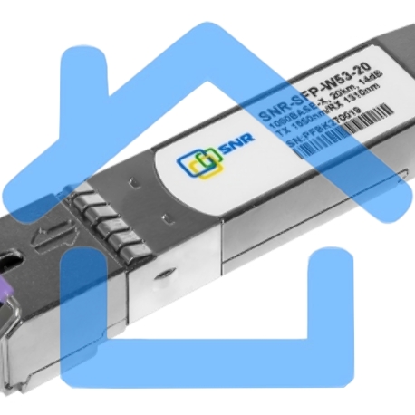 Модуль SNR SFP WDM, дальность до20км (14dB), 1550нм