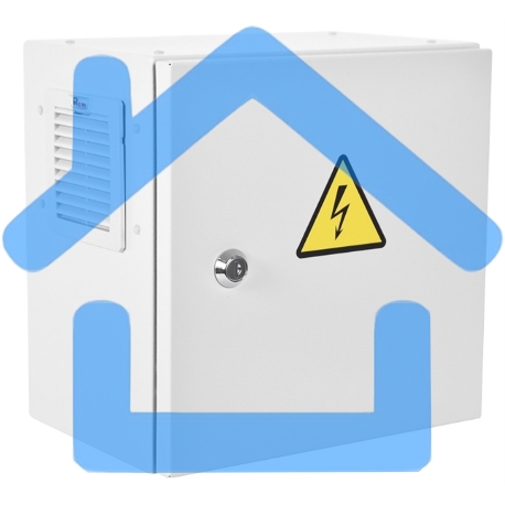 Шкаф ЭКОНОМ уличный всепогодный настенный укомплектованный (В500 Ш500 Г250), комплектация T2-IP65