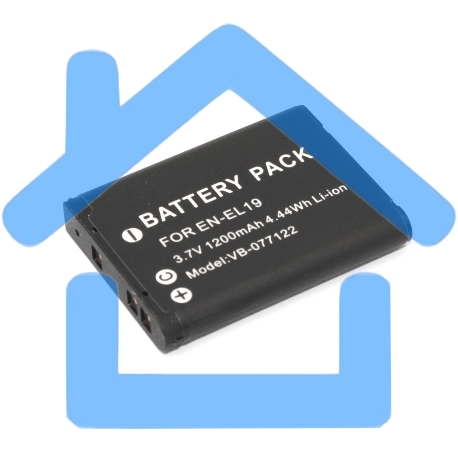 Аккумуляторная батарея для фотоаппарата Nikon Coolpix A100 (EN-EL19) 3.7V 1200mAh Li-ion