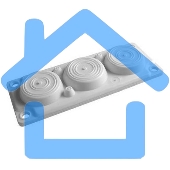 Ввод кабельный пластик V0 UL94. (6 отв.) IP65 ДКС R5HTC03