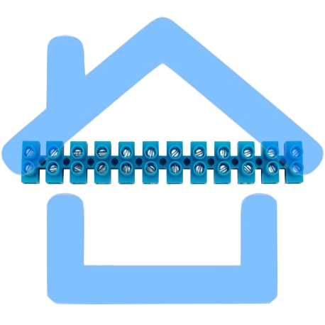 Клеммная винтовая колодка KВ-14 6-14, ток 20 A, полиэтилен синий Rexant (10 шт./уп.)-2