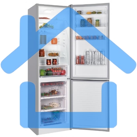 Холодильник Nordfrost NRB 164NF X нержавеющая сталь двухкамерный 238/105 л морозилка снизу-3