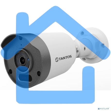 Камера видеонаблюдения аналоговая Tantos TSc-P2FA 2.8-2.8мм HD-CVI HD-TVI цв. корп.:белый/черный (00-00186907)-1