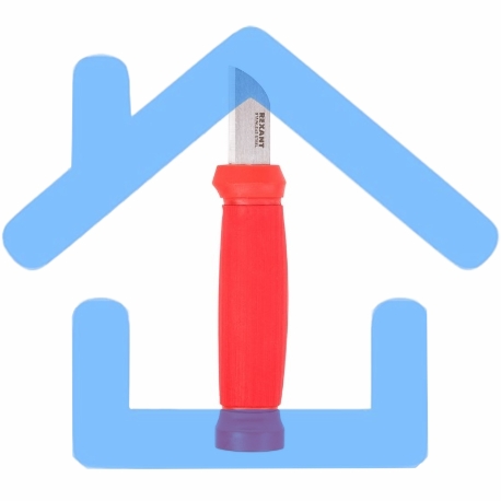 Нож монтажника, нержавеющая сталь, лезвие 42 мм Rexant-1