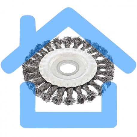 Щетка СИБРТЕХ для УШМ 125 мм, посадка 22,2 мм, плоская 746327-2