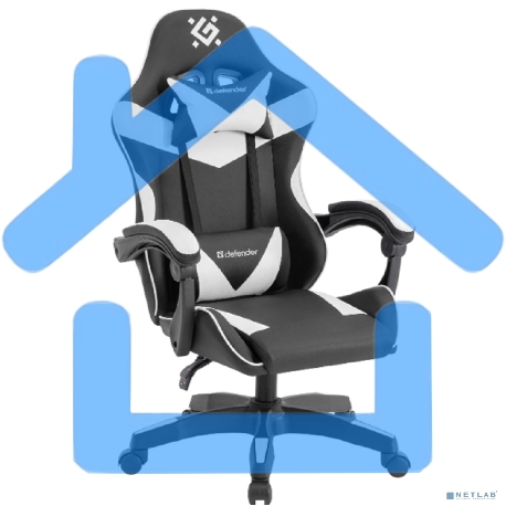 Кресло игровое Defender URANA черный/белый 64058-2