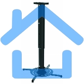 Кронштейн для проектора Cactus CS-VM-PR05L-BK черный макс.10кг настенный и потолочный поворот и наклон