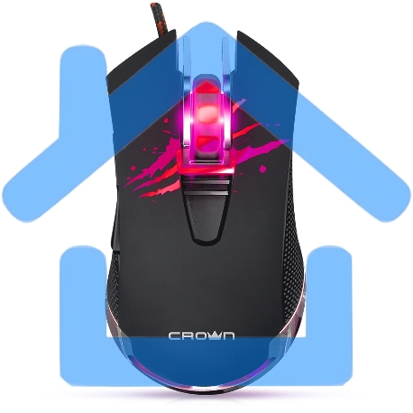 Мышь CROWN Gaming CMXG-614 USB CM000001532 DPI 800/1000/1600/2400-29