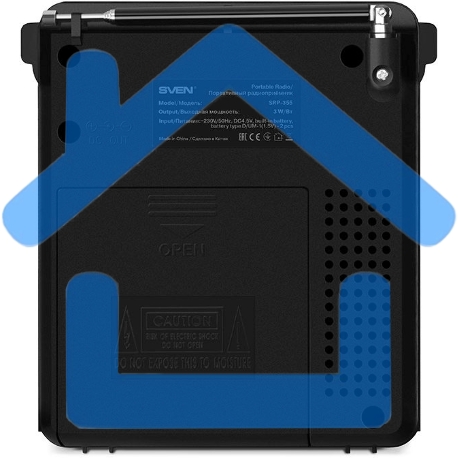 Радиоприемник АС SVEN SRP-355, черный (3 Вт, FM/AM/SW, USB, SD/microSD, фонарь, встроенный аккумулятор) АС SVEN SRP-355, черный (3 Вт, FM/AM/SW, USB, SD/microSD, фонарь, встроенный аккумулятор)-2