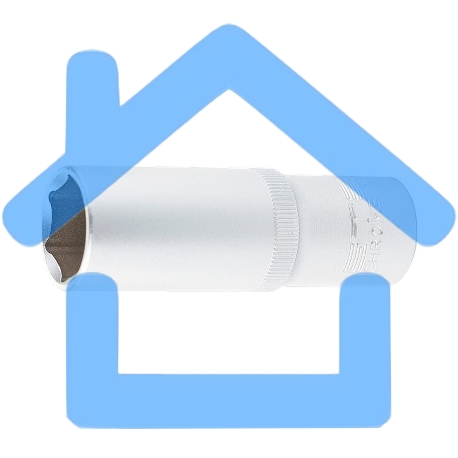 Головка торцевая удлиненная, 10 мм, 6-гранная, CrV, под квадрат 1/2