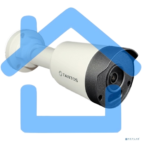 Камера видеонаблюдения аналоговая Tantos TSc-P5HDf 2.8-2.8мм HD-CVI HD-TVI цв. корп.:белый/черный (00-00157590)-2