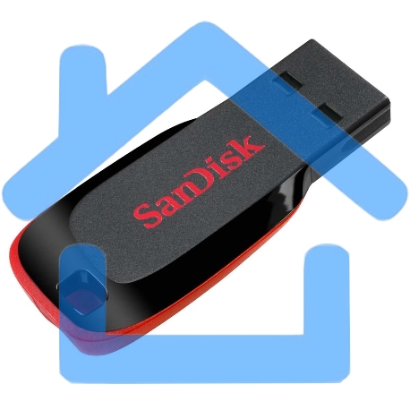 Флешка USB Sandisk 32Gb Cruzer Blade SDCZ50-032G-B35 USB 2.0 черный/красный-4