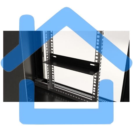 Шкаф настенный Hyperline TWB-0966-SR-RAL9004 19-дюймовый (19