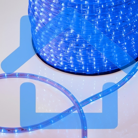 Дюралайт LED, свечение с динамикой (3W) - синий, бухта 100м-1