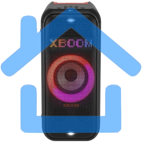 Минисистема LG XBOOM XL7S черный 250Вт USB BT-1