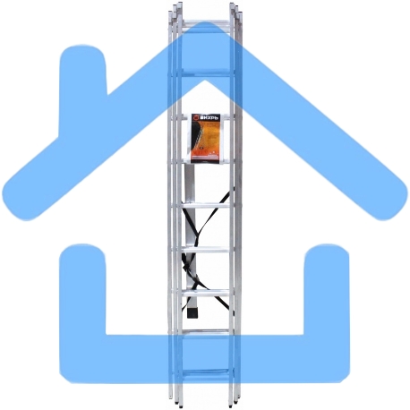 Лестницы, стремянки Вихрь Лестница алюминиевая трехсекционная ЛА 3х9-2