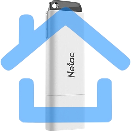 Флешка USB Netac U185 32Gb <NT03U185N-032G-30WH>, USB 3.0, с колпачком, пластиковая белая